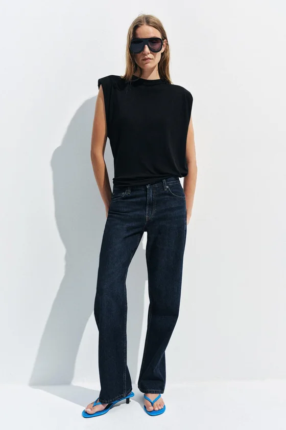 ДЖИНСЫ ПРЯМОГО КРОЯ С НИЗКОЙ ПОСАДКОЙ — коллекция Zara «ZW»