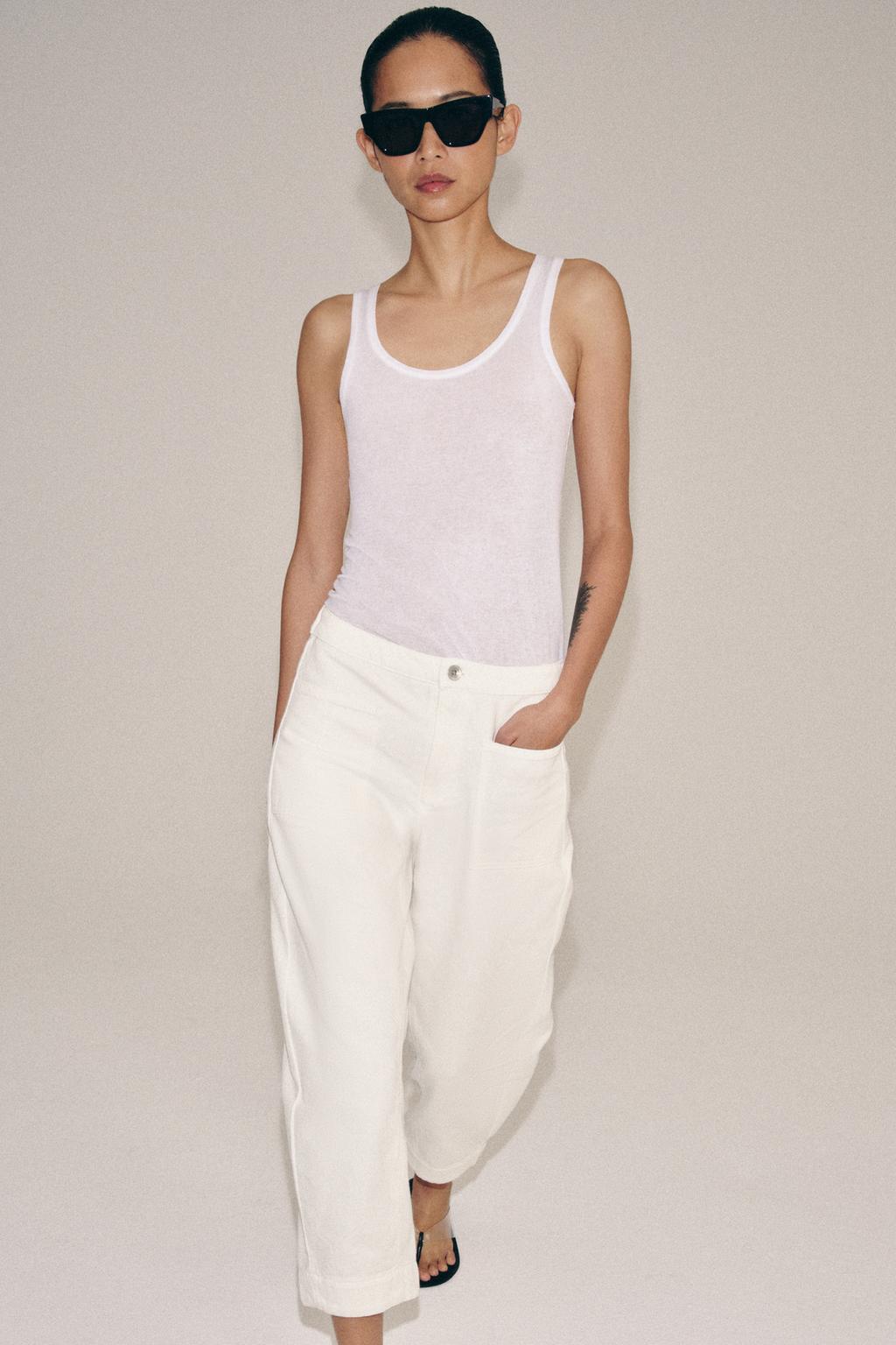 ДЖИНСЫ BARREL С КАРМАНАМИ — ZW COLLECTION