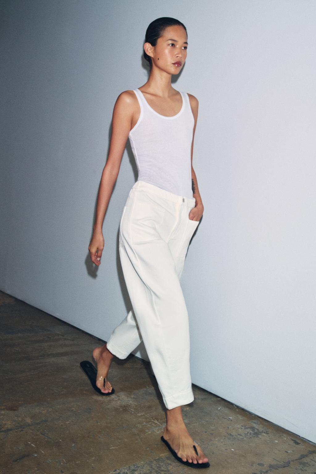 ДЖИНСЫ BARREL С КАРМАНАМИ — ZW COLLECTION