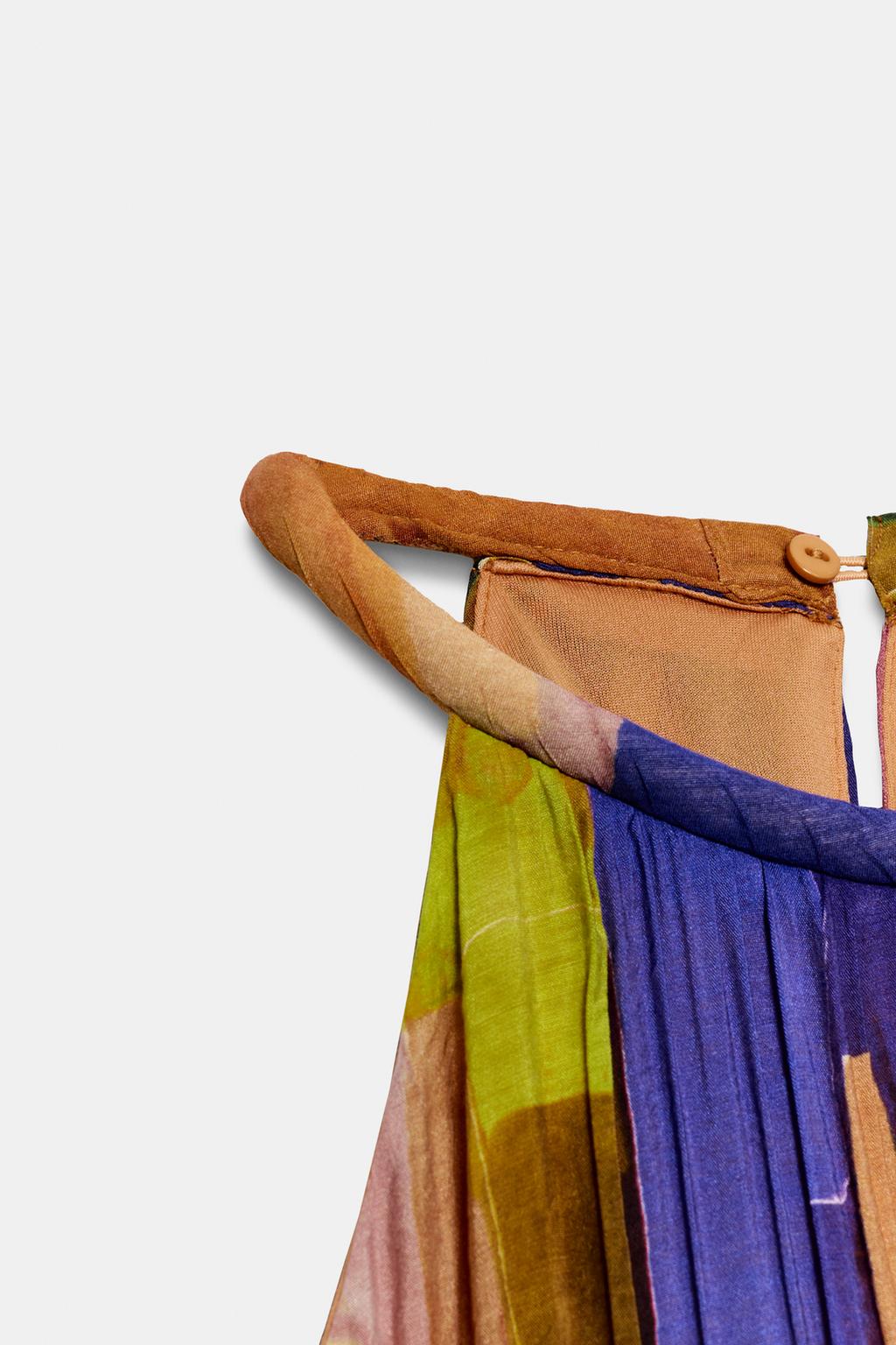 ПЛАТЬЕ С АСИММЕТРИЧНЫМ НИЗОМ И ПРИНТОМ