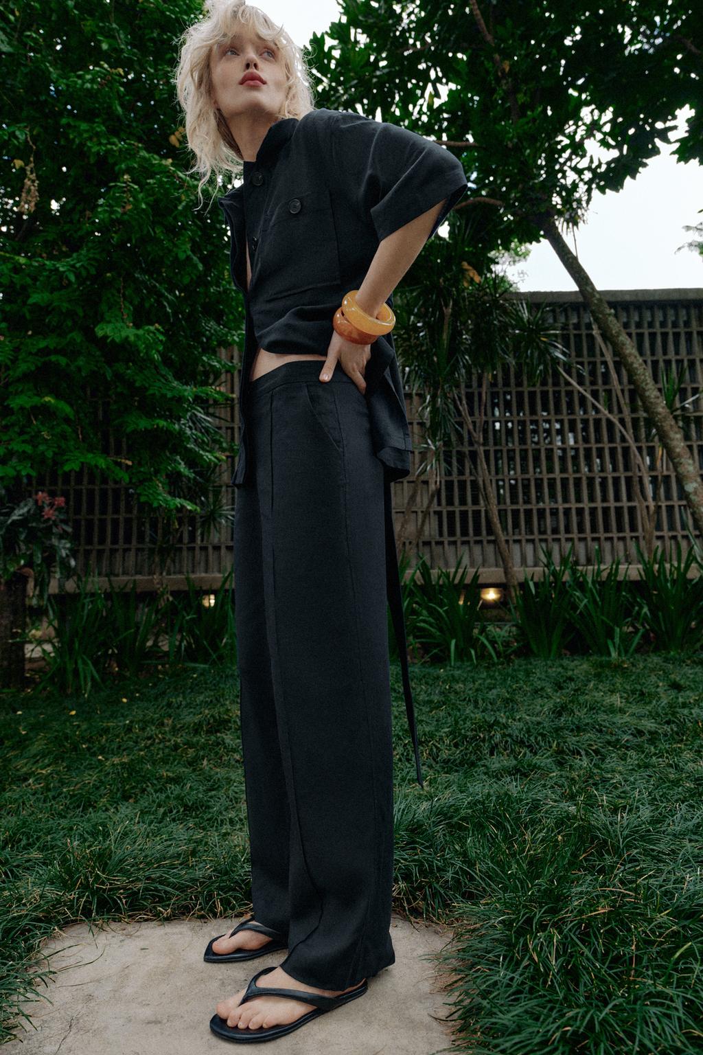 БРЮКИ-САФАРИ ИЗ ЛЬНА