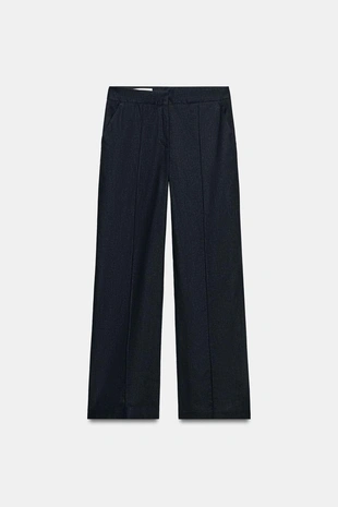 Брюки-сафари из льна- Заказать в России