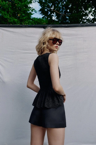 Топ с вафельной тканью- Заказать в России