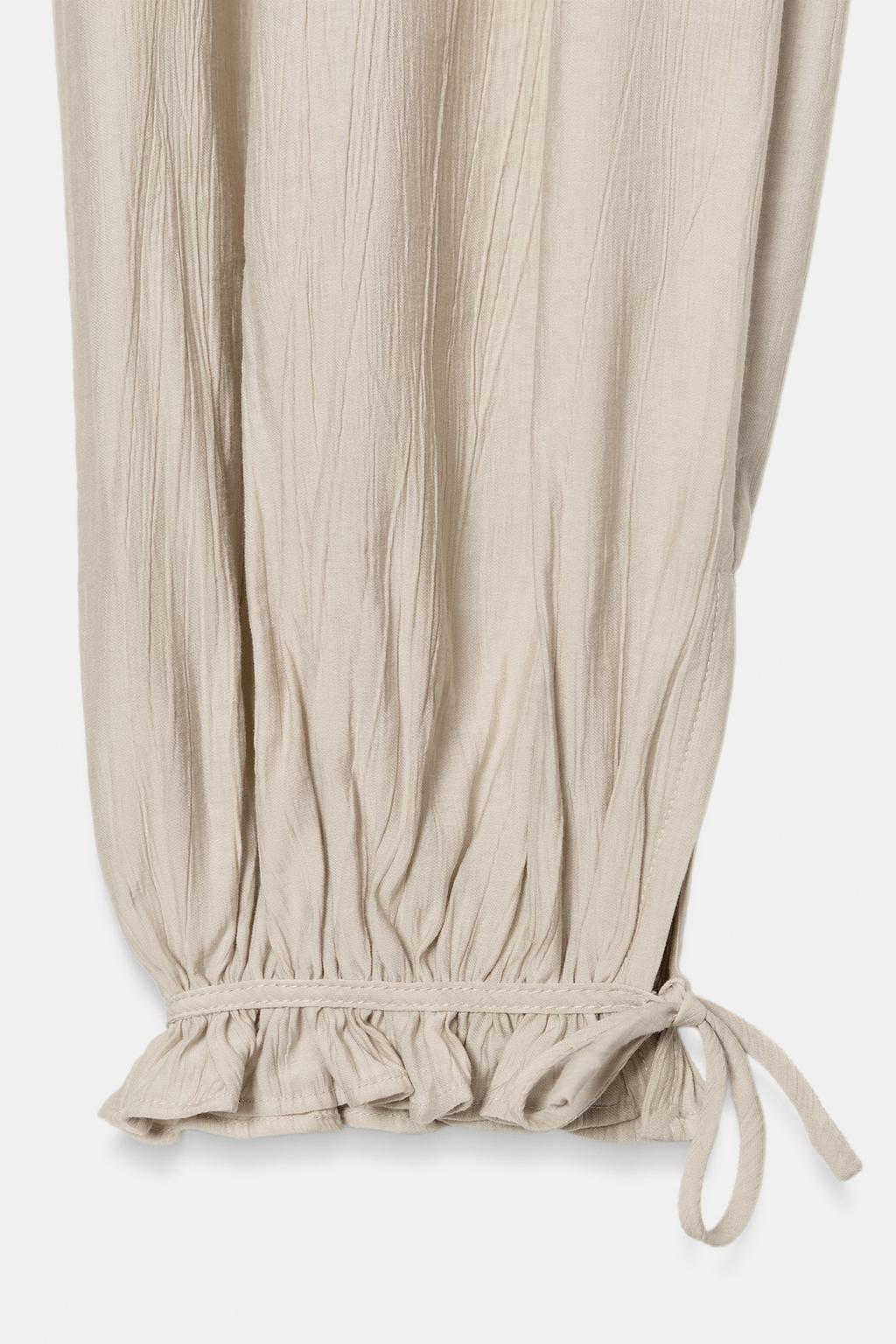 БРЮКИ-БАГГИ С ЭЛАСТИЧНЫМ ПОЯСОМ