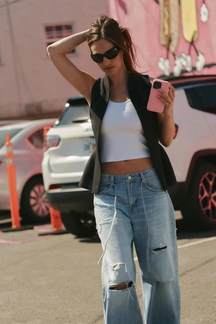 Облегающий жилет объемного кроя- Заказать в России