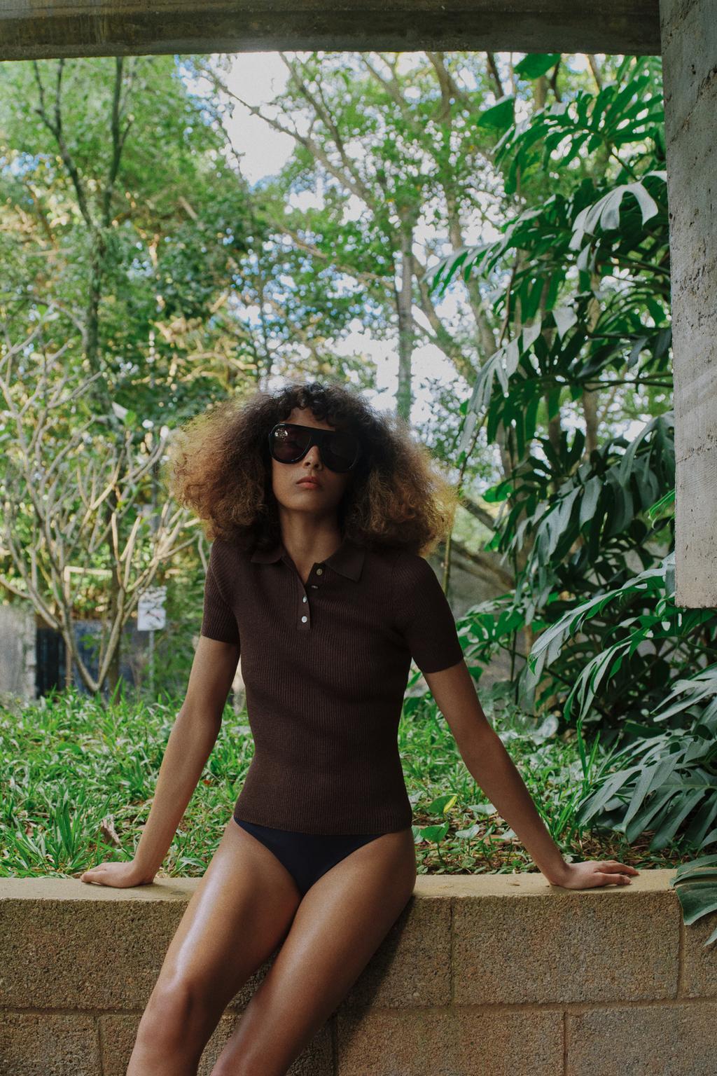 ПОЛО В СЕЛЬСКОМ СТИЛЕ С КОРОТКИМИ РУКАВАМИ