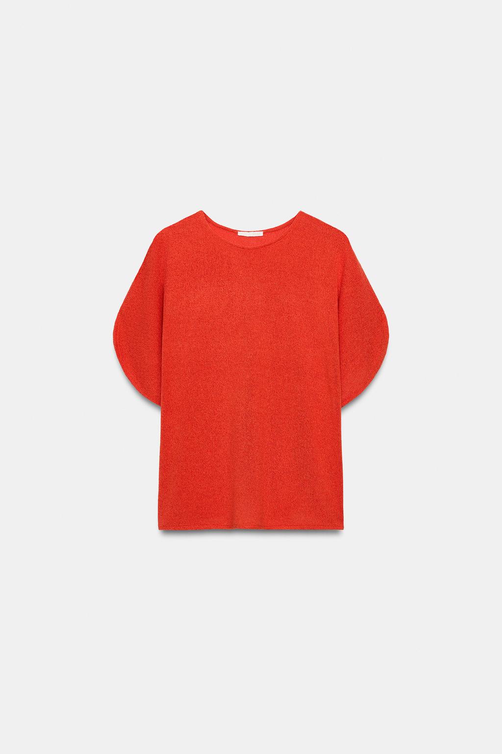 ТОП В СТИЛЕ РУСТИК С РУКАВАМИ-КРЫЛЫШКАМИ