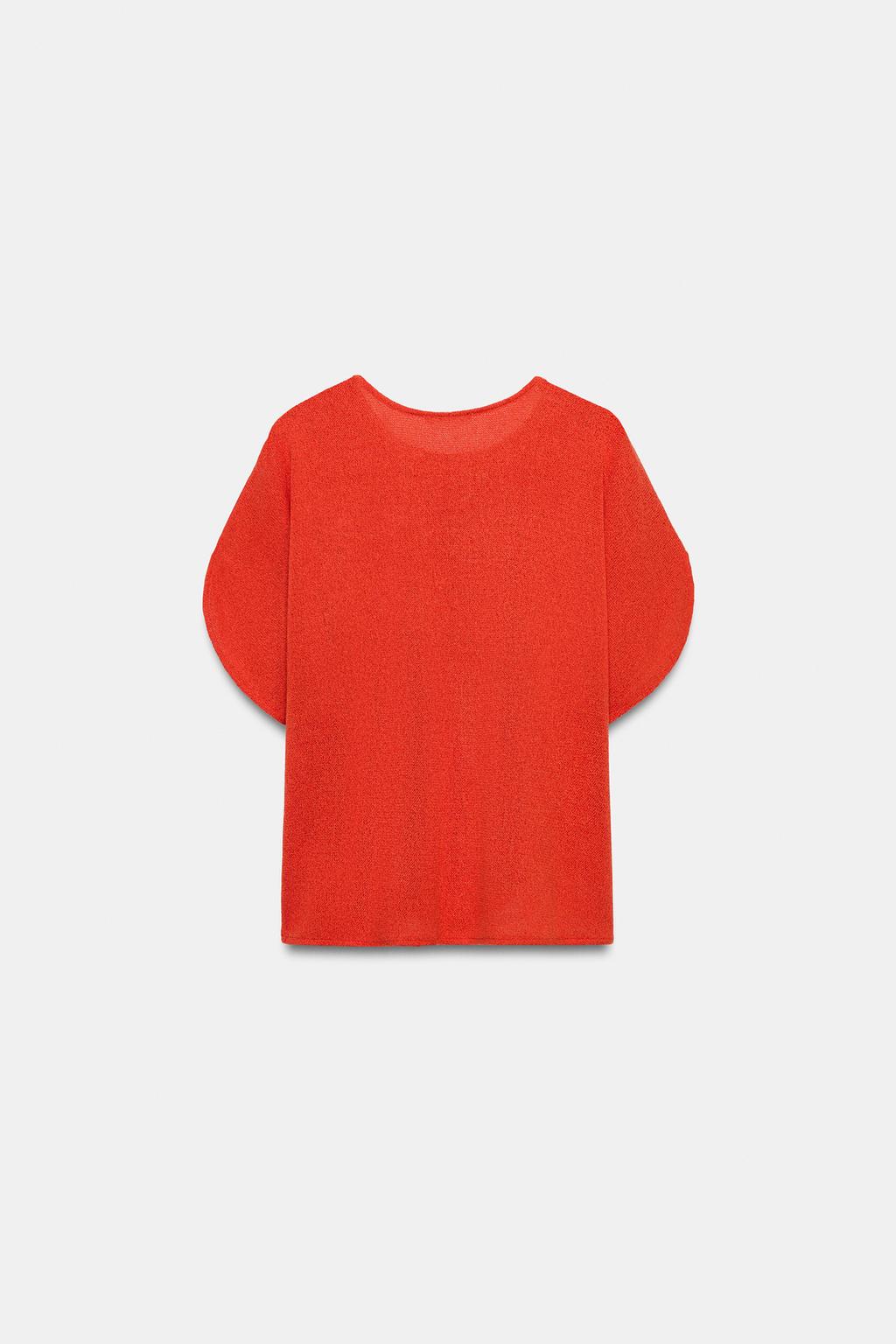 ТОП В СТИЛЕ РУСТИК С РУКАВАМИ-КРЫЛЫШКАМИ