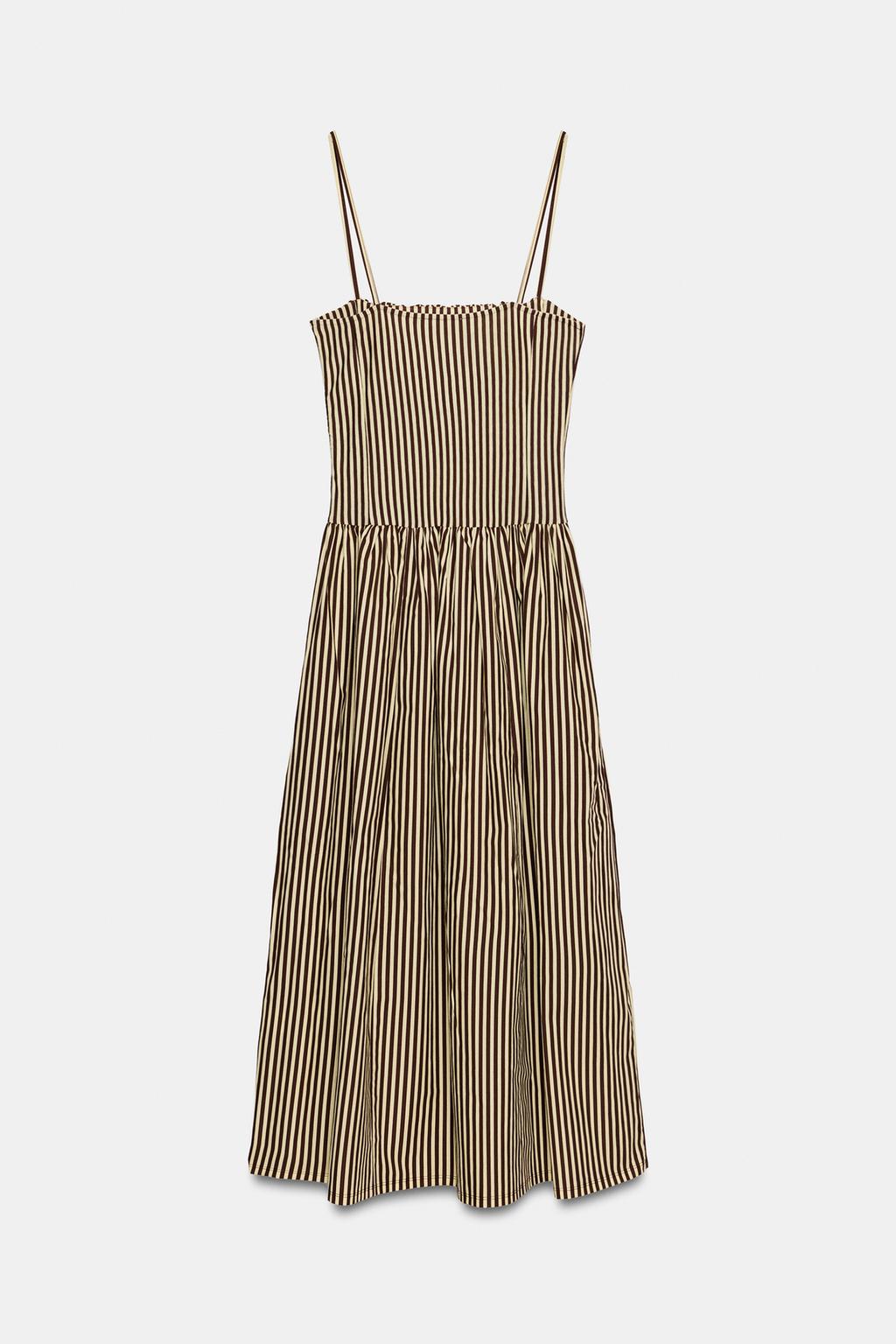 ПЛАТЬЕ В ПОЛОСКУ ИЗ ПОПЛИНА