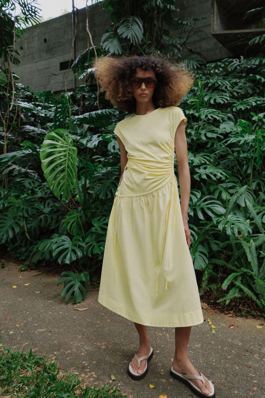 ПЛАТЬЕ АСИММЕТРИЧНОГО КРОЯ СО СБОРКАМИ