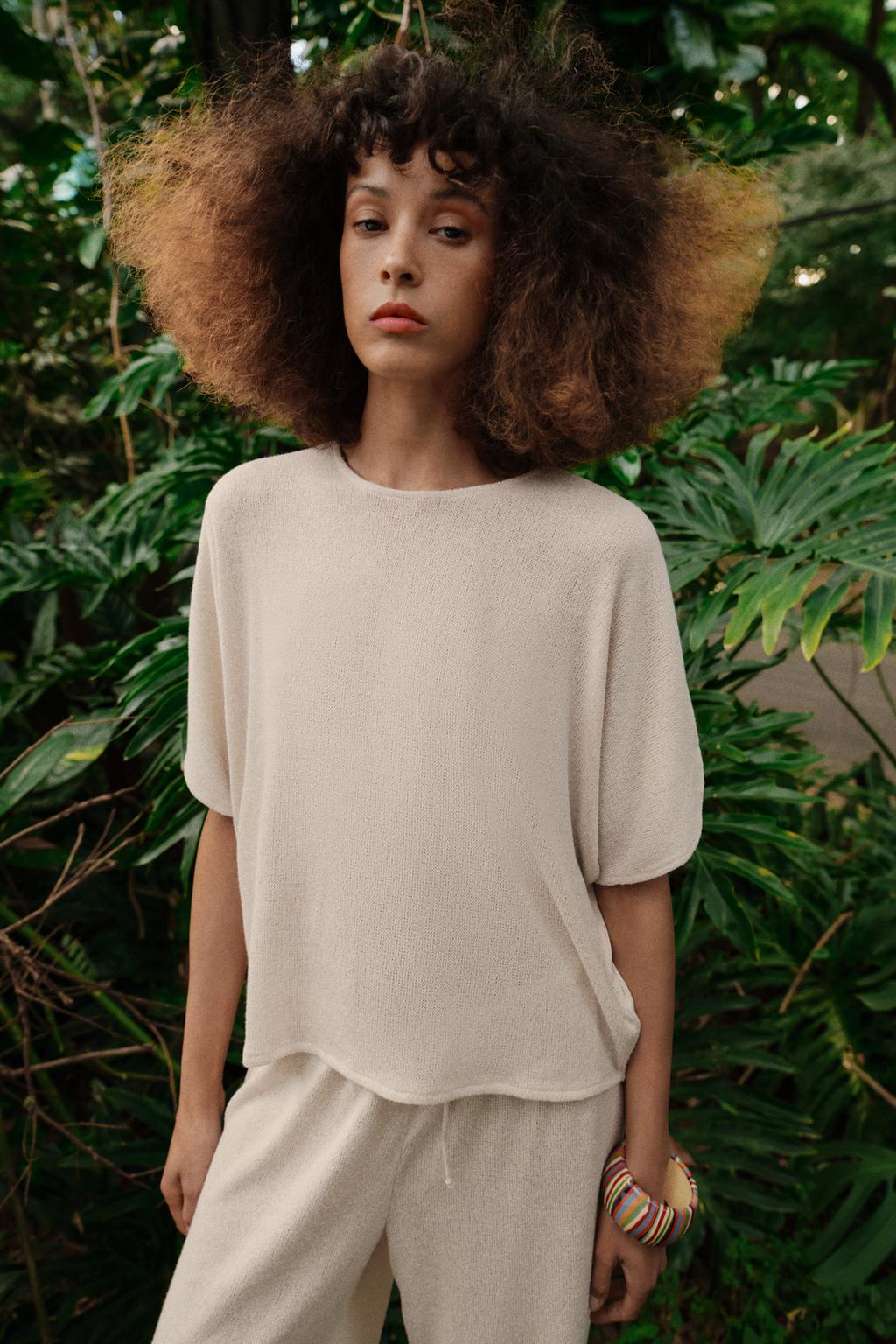 ТОП В СТИЛЕ РУСТИК С РУКАВАМИ-КРЫЛЫШКАМИ