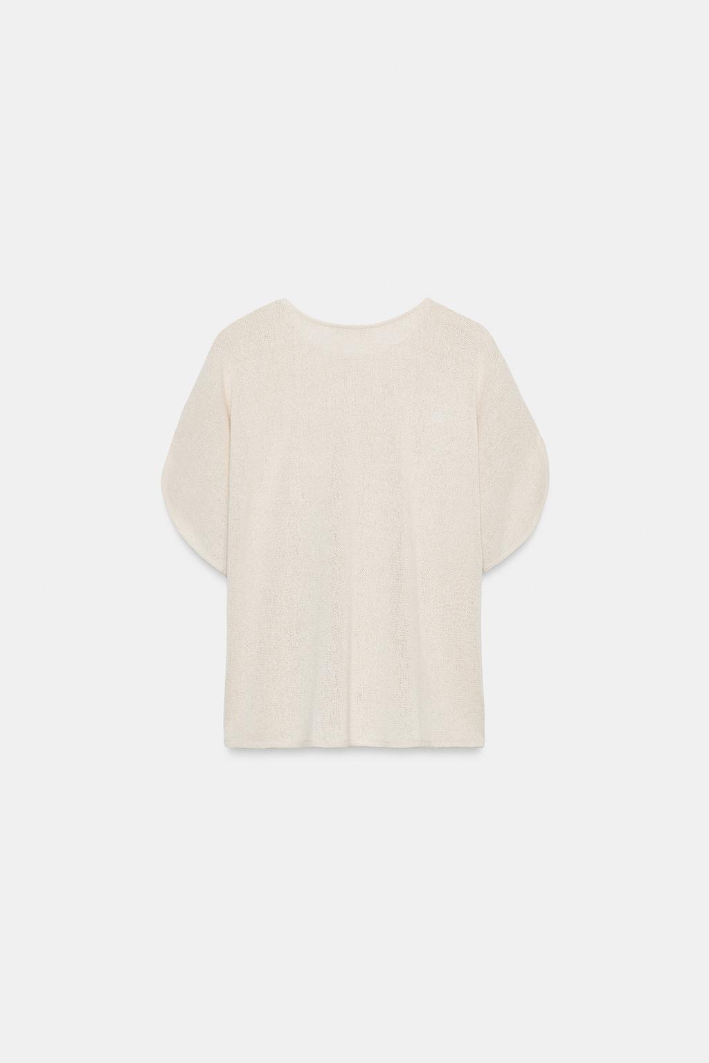 ТОП В СТИЛЕ РУСТИК С РУКАВАМИ-КРЫЛЫШКАМИ