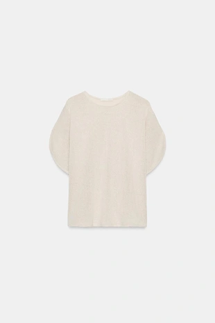 Топ в стиле рустик с рукавами-крылышками- Заказать в России