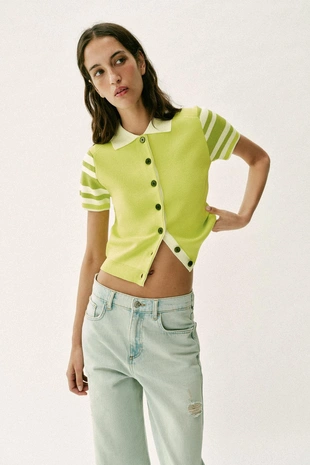 Джинсы Z1975 прямого кроя со средней посадкой и разрезами- Заказать в России