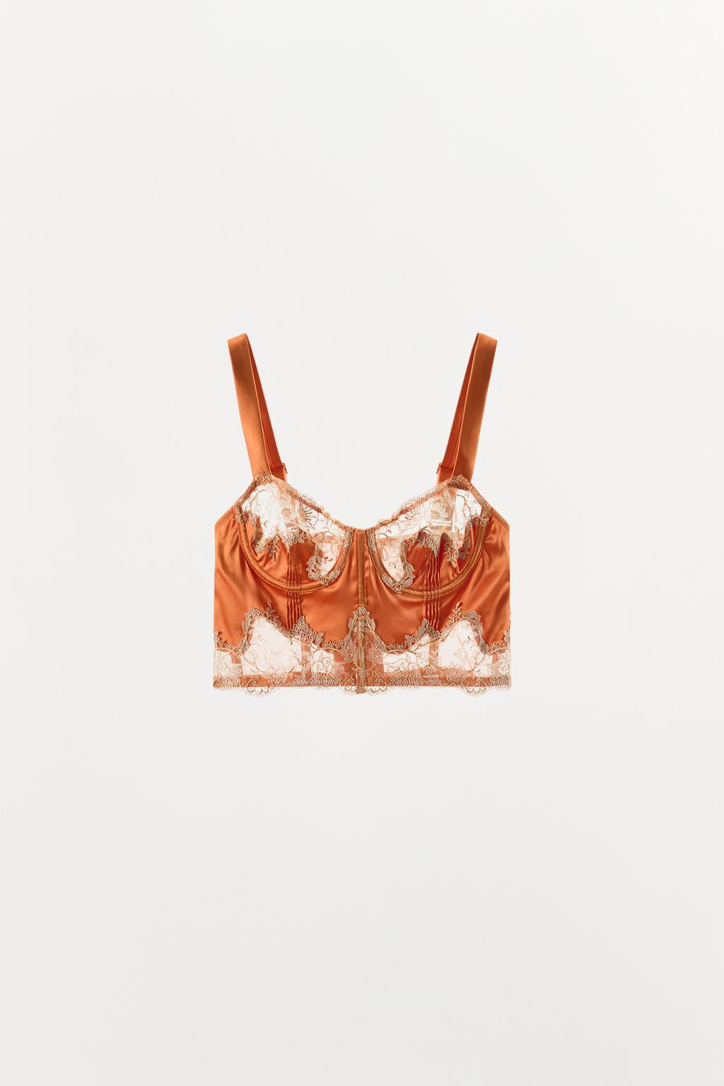 АТЛАСНЫЙ КОРСЕТНЫЙ БЮСТГАЛЬТЕР НА КОСТОЧКАХ С КРУЖЕВОМ