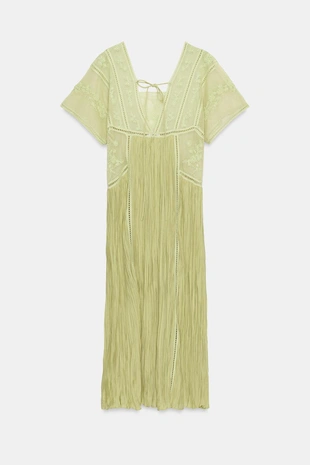 Платье плиссе с вышивкой — Zw Collection- Заказать в России