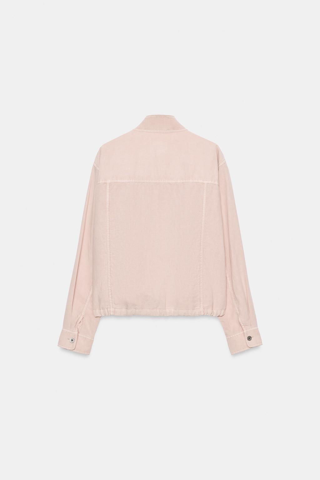 КУРТКА С КАРМАНАМИ И ЭФФЕКТОМ ПОТЕРТОСТИ