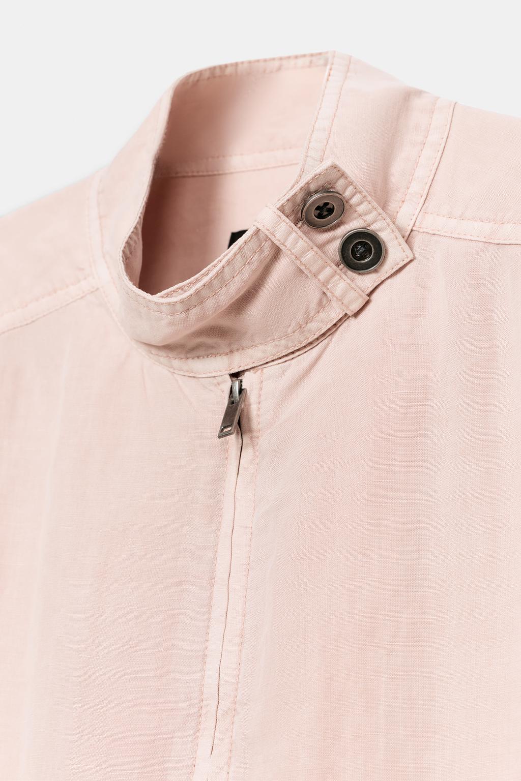 КУРТКА С КАРМАНАМИ И ЭФФЕКТОМ ПОТЕРТОСТИ