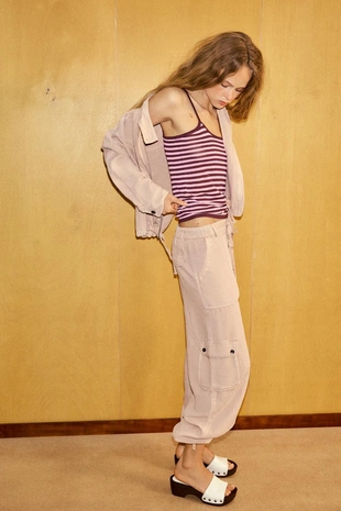 Брюки карго с эффектом потертости- Заказать в России