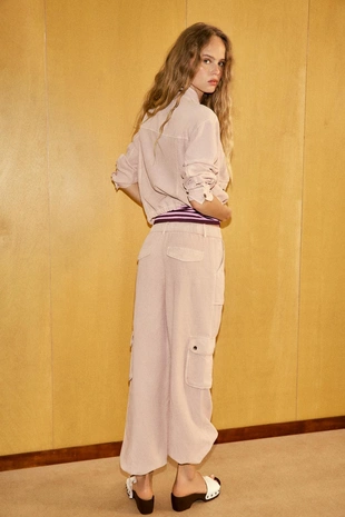 Брюки карго с эффектом потертости- Заказать в России