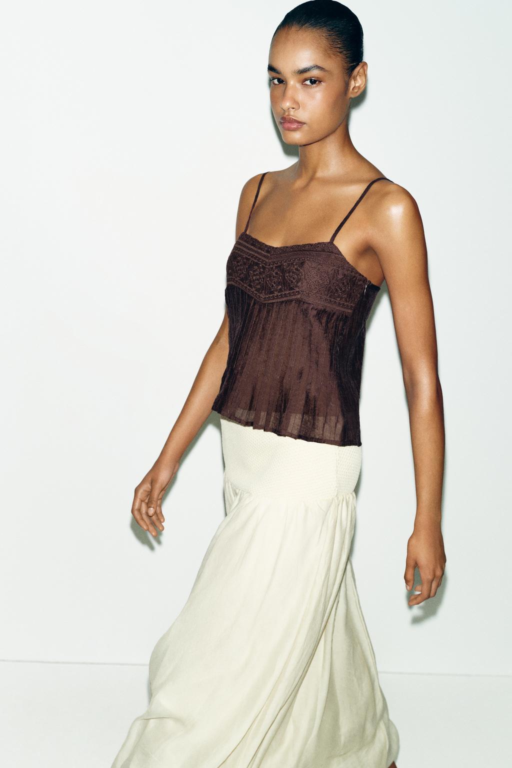 ТОП НА БРЕТЕЛЯХ С ВЫШИВКОЙ