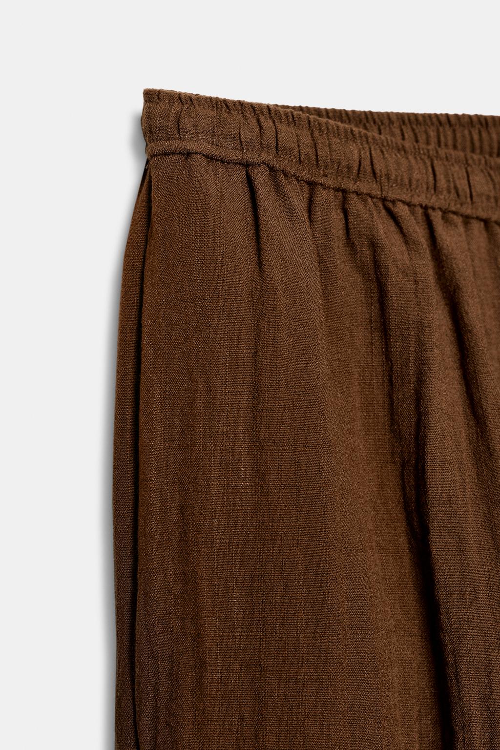 БРЮКИ-БАГГИ С ЭЛАСТИЧНЫМ ПОЯСОМ