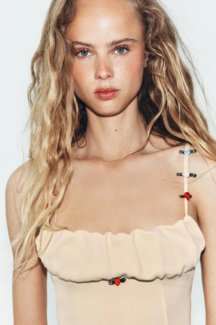 Топ-корсет с цветочным узором- Заказать в России