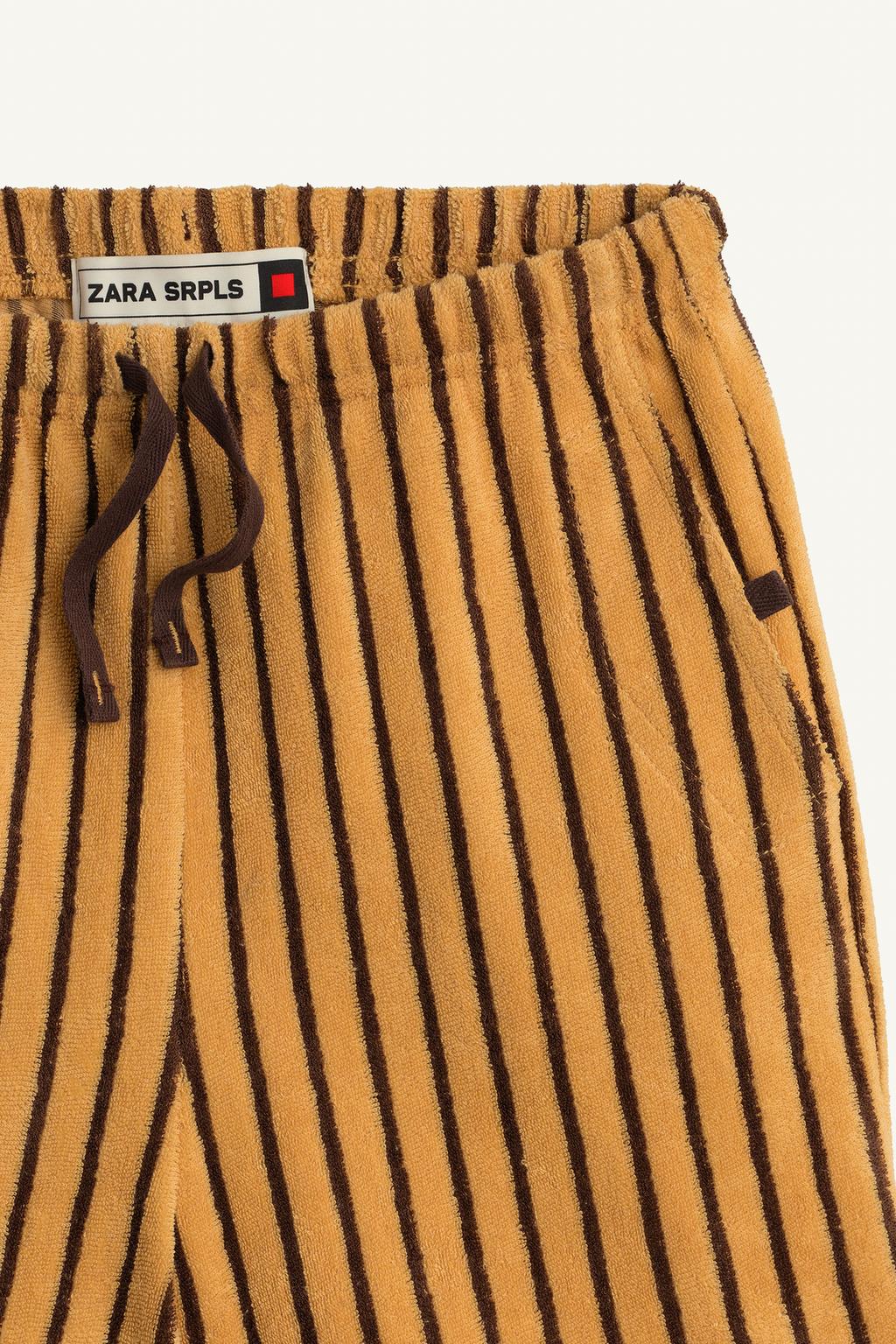 Полосатые терри бермуды