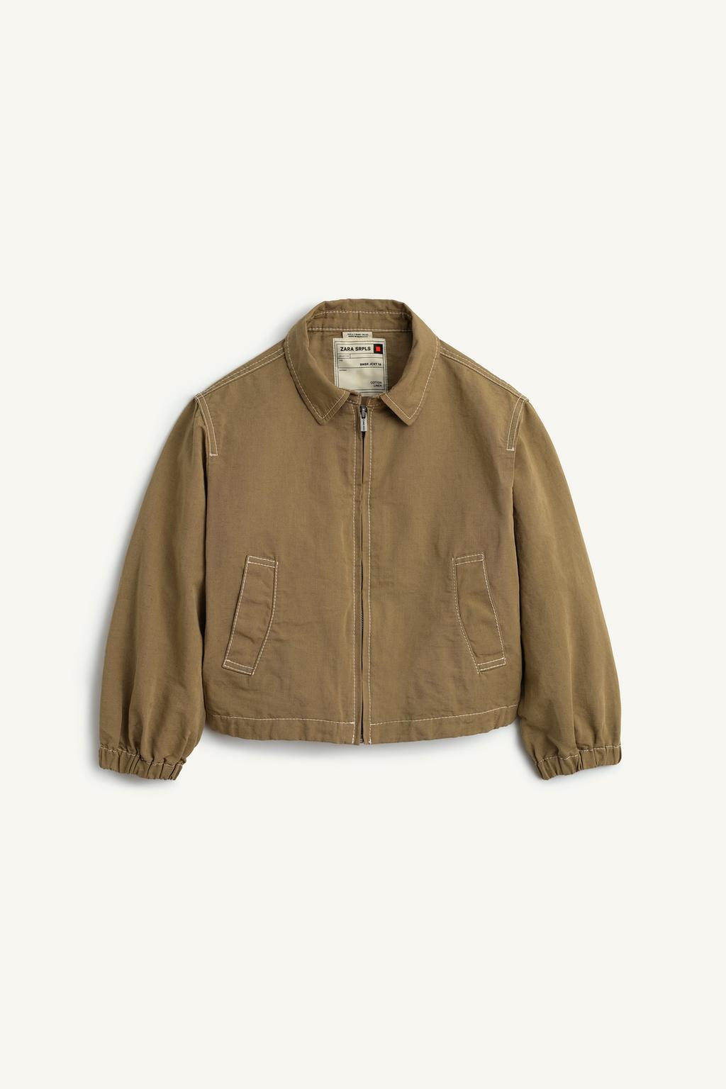 Бомбер 16 из смесовой ткани