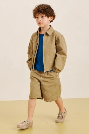 Бомбер 16 из смесовой ткани- Заказать в России