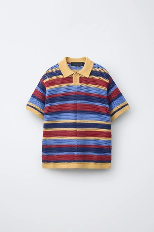 Поло в полоску кроше- Заказать в России