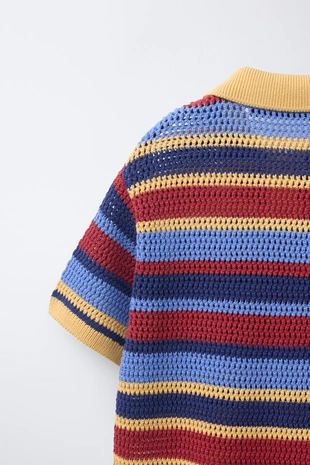 Поло в полоску кроше- Заказать в России