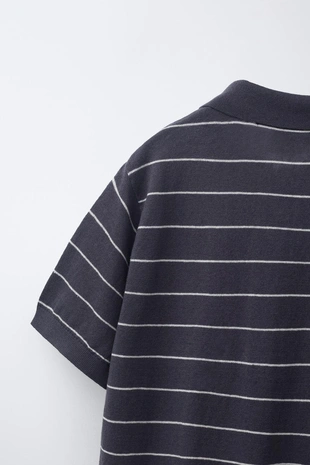 Поло из хлопка и льна