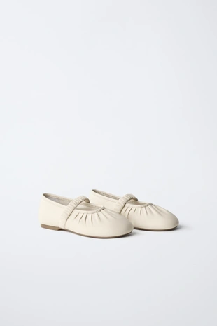 Кожаные балетки- Заказать в России