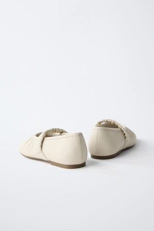 Кожаные балетки- Заказать в России