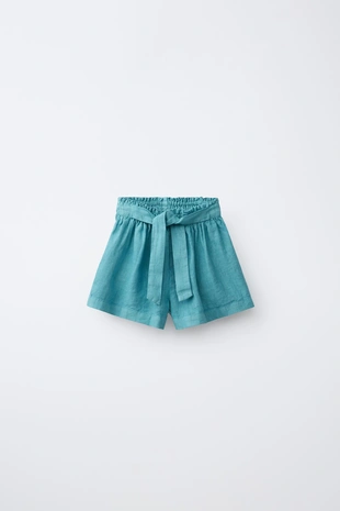 Бермуды из 100% льна- Заказать в России