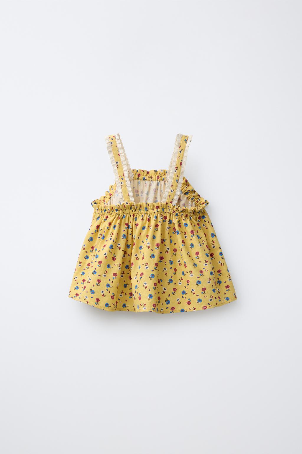 ТОП ИЗ СМЕСОВОГО ЛЬНА С ЦВЕТОЧНЫМ ПРИНТОМ