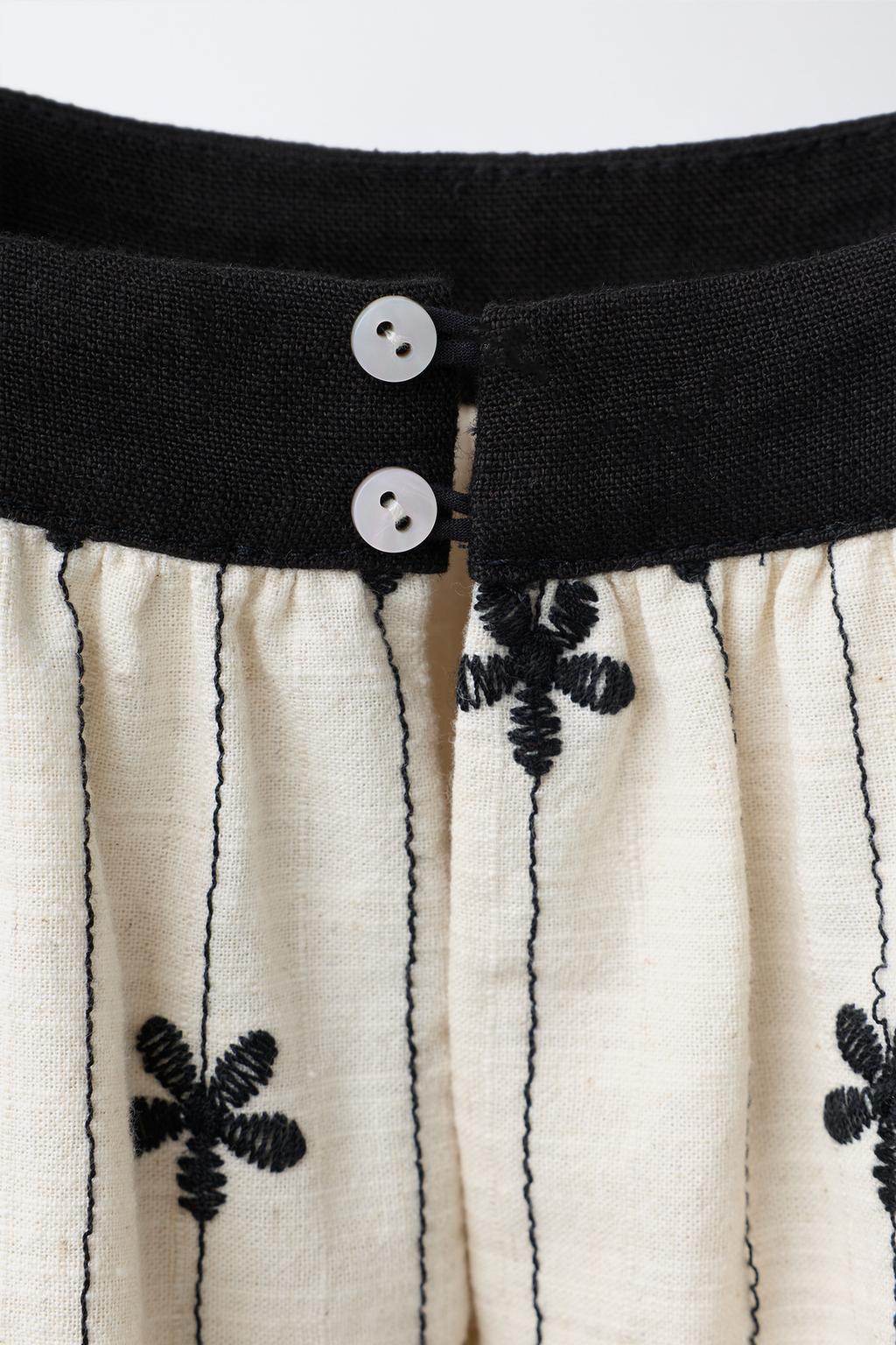 ПЛАТЬЕ С ВЫШИВКОЙ В ВИДЕ ЦВЕТОВ