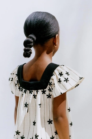 Платье с вышивкой в виде цветов- Заказать в России