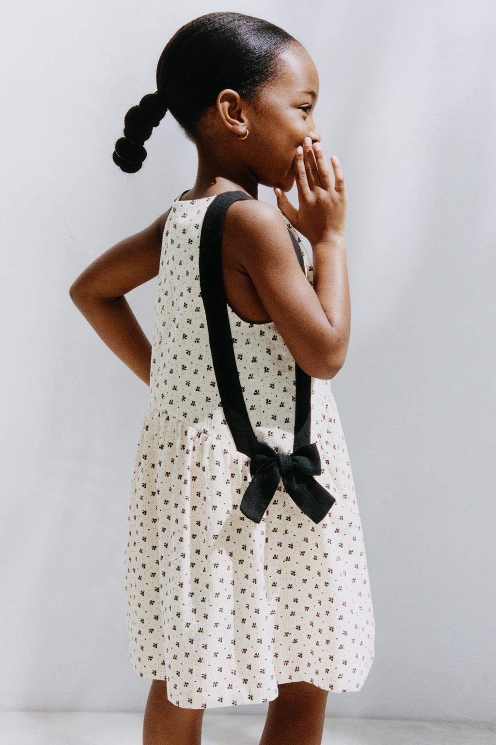 ПЛАТЬЕ ИЗ ТКАНИ С ЦВЕТОЧНЫМ ПРИНТОМ