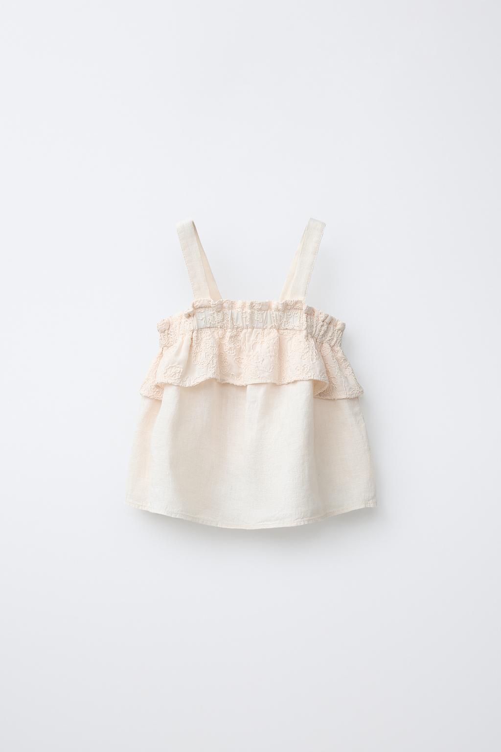 ТОП ИЗ СМЕСОВОГО ЛЬНА С ЦВЕТОЧНОЙ ВЫШИВКОЙ