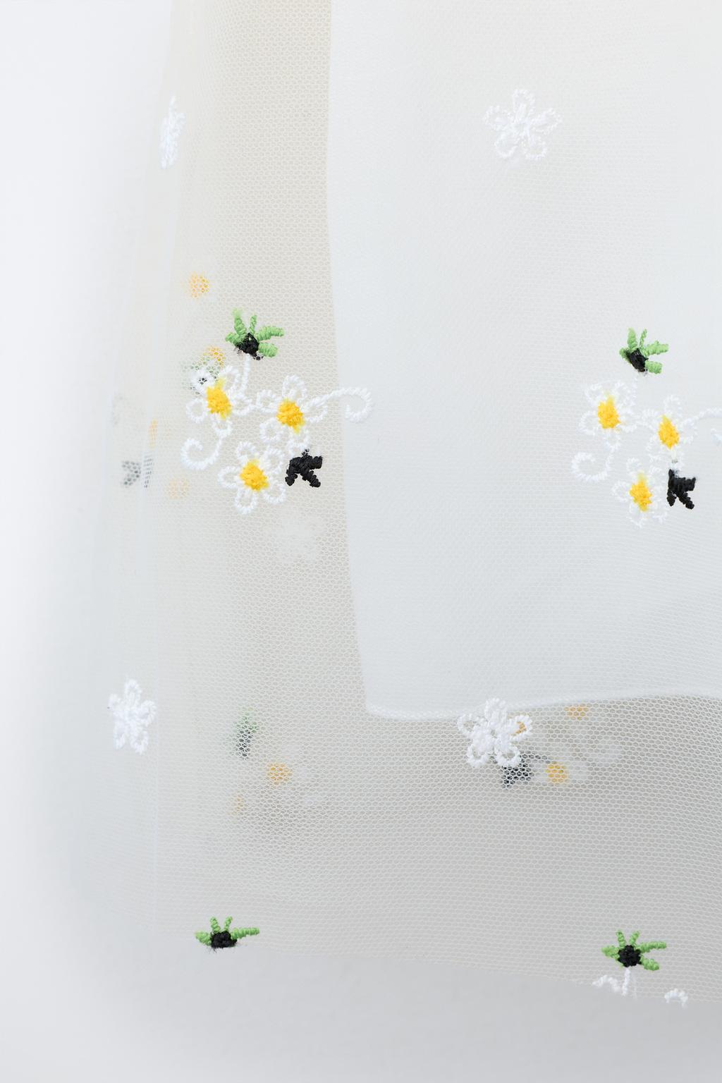 ПЛАТЬЕ ИЗ ПОЛУПРОЗРАЧНОЙ ТКАНИ С ЦВЕТОЧНЫМ УЗОРОМ