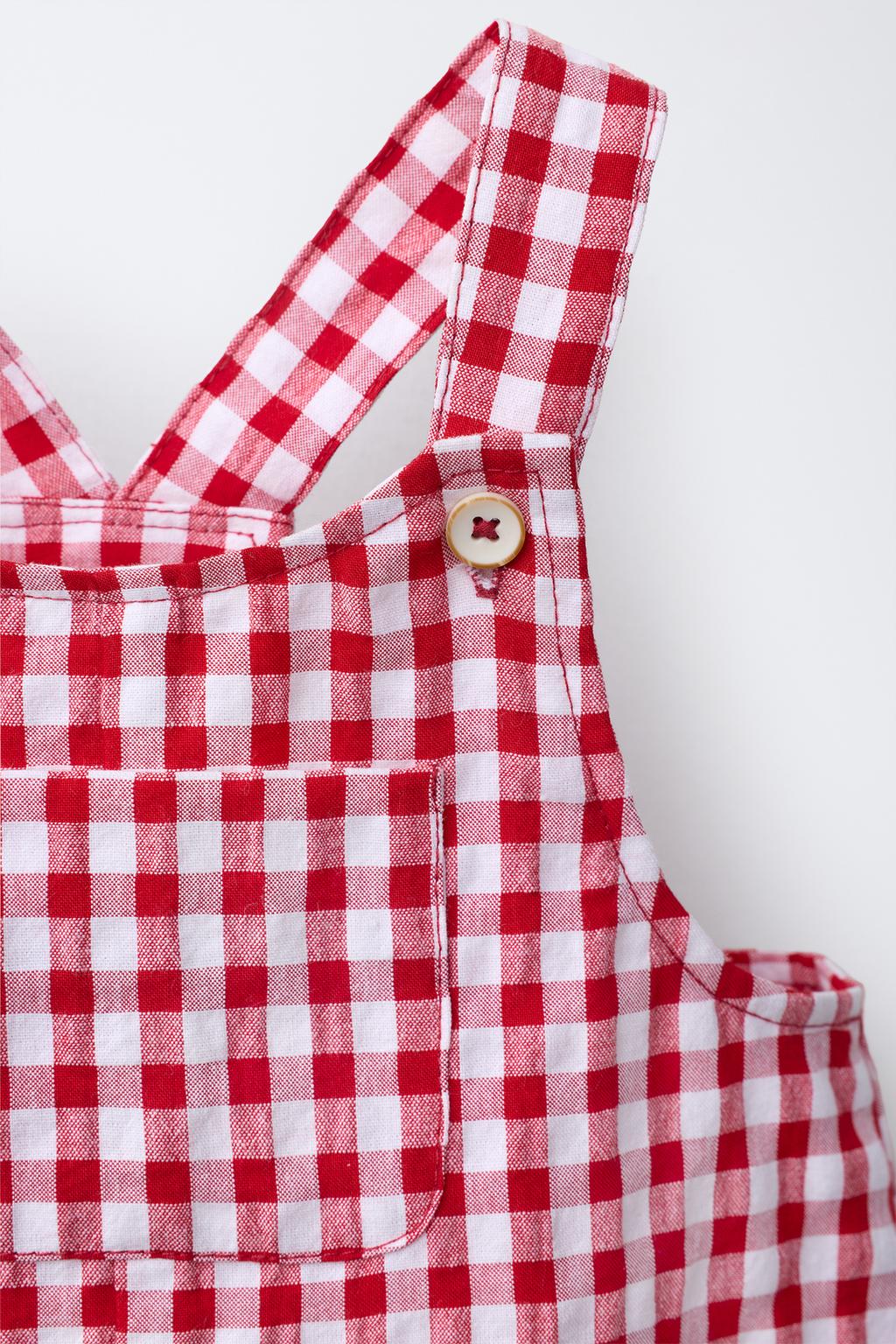 КОРОТКИЙ КОМБИНЕЗОН В КЛЕТКУ ВИШИ