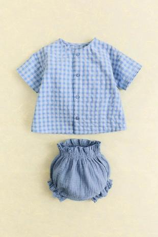 Рубашка в клетку виши- Заказать в России