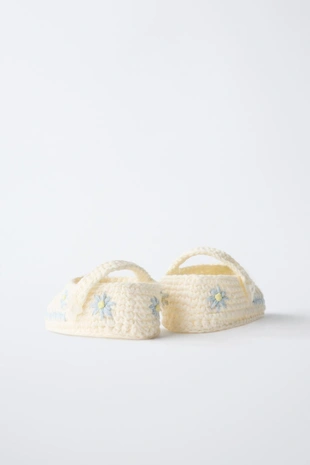 Теплые вязаные ботиночки- Заказать в России