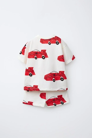 Комплект из футболки и шортов «машинки»- Заказать в России