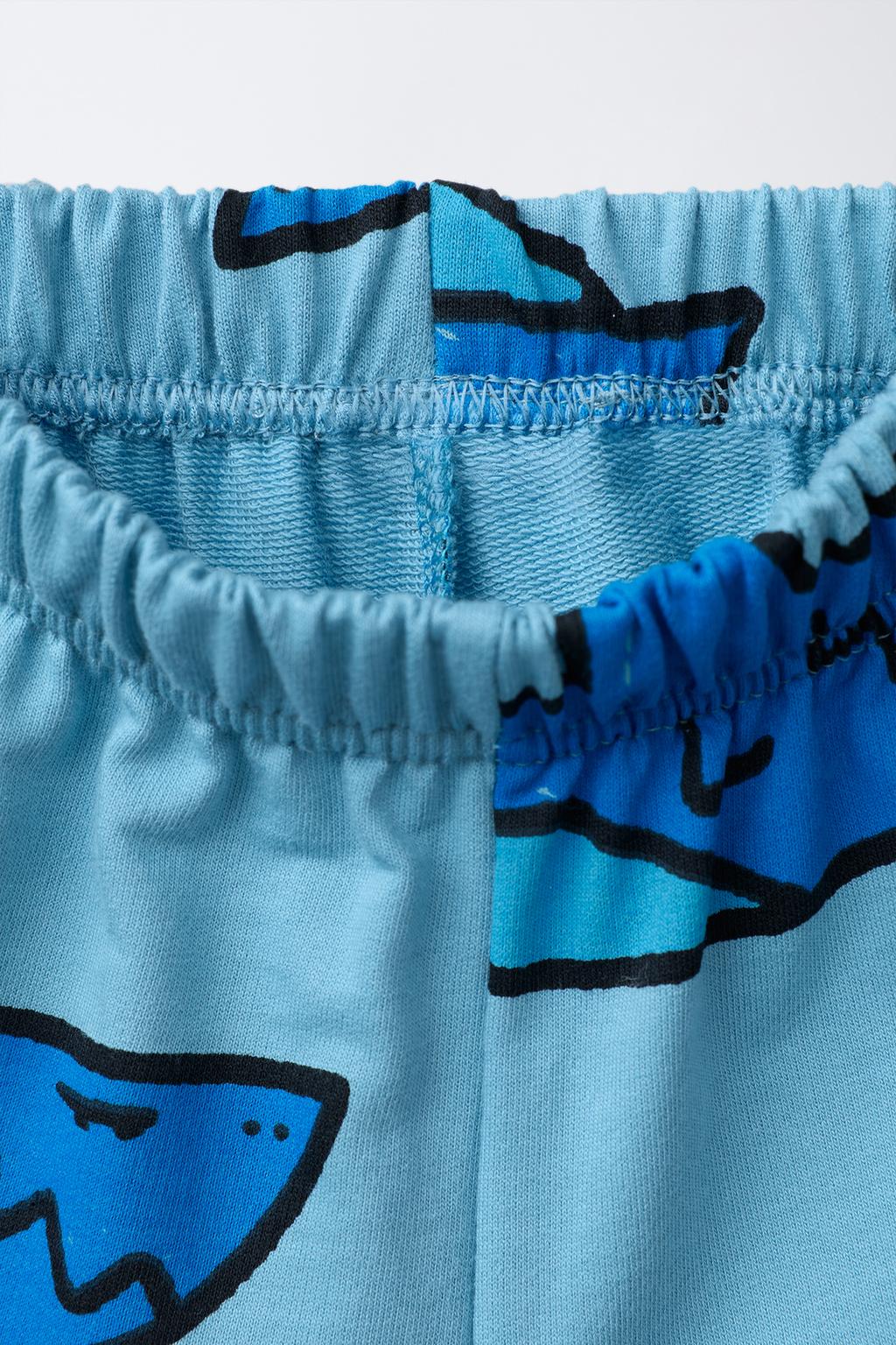 КОМПЛЕКТ ДЖОГГИНГ ФУТБОЛКА И ШОРТЫ АКУЛЫ