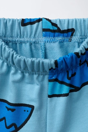 Комплект джоггинг футболка и шорты акулы- Заказать в России