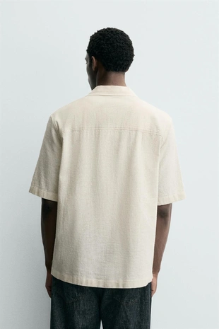 Рубашка из рельефной ткани в клетку- Заказать в России