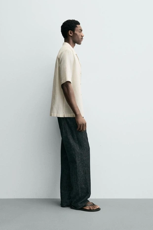 Рубашка из рельефной ткани в клетку- Заказать в России